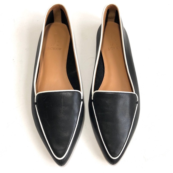 edie leather loafers with piping